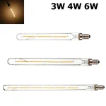 Ampoule LED T20 de 3W 4W 6W 220V, Lampe de Décoration Chaude, Luminaire Ménager E14, Tube Edison en Tungstène
