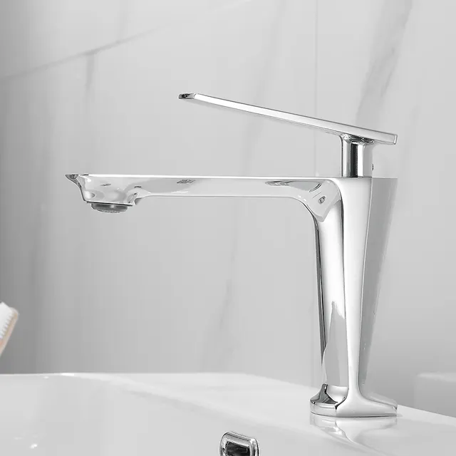 Mitigeur lavabo haut surélevé contemporain minimaliste… – vue 5