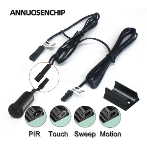 Interrupteur à capteur tactile, interrupteur de balayage manuel 5A 12V-24V, capteur de mouvement PIR, balayage d’onde manuelle, lumière LED intelligente pour placard, lampe de garde-robe Interrupteur à capteur tactile, interrupteur de balayage manuel 5A 12V-24V, capteur de mouvement PIR, balayage d’onde manuelle, lumière LED intelligente pour placard, lampe de garde-robe