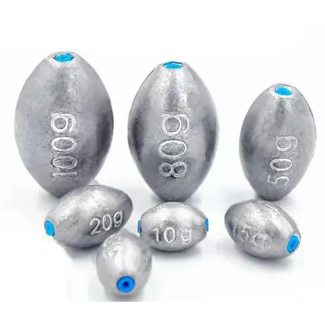 Plombs de pêche en forme d'olive