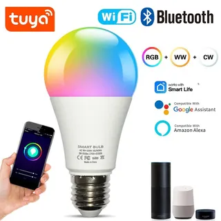 Tuya Wifi/Bluetooth ampoule intelligente Alexa lampe à LED 110V 220V…