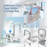 Siège de toilette surélevé avec sac de rangement pour… – vue 2