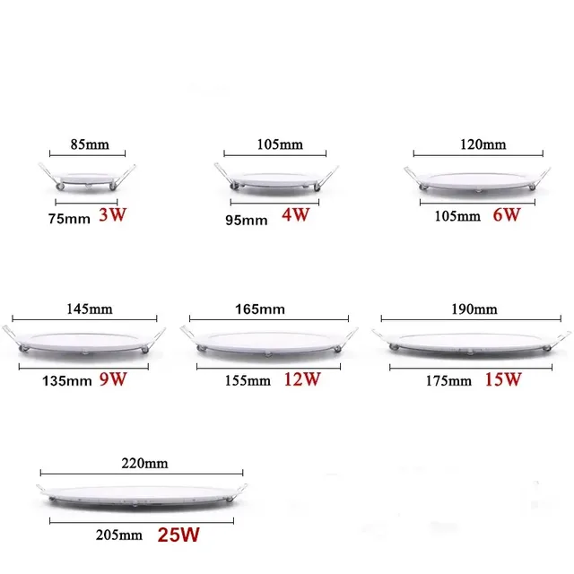 Dimmable Ultra mince 3 W/4 W/ 6 W/9 W/12 W/15 W/ 25 W…