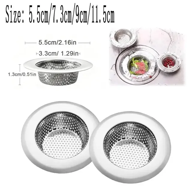 Filtre d'évier de cuisine en acier inoxydable – vue 2