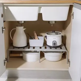 Étagère rangement placard cuisine gain place compacte double niveau…