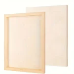 kit panneaux bois lisse rectangulaires apprêtés prêts peinture acrylique huile durables robustes grains naturels uniques polyvalents