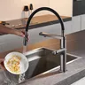 Robinet de cuisine gris pistolet de luxe – vue 2
