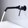 Brushed Gold Basin Faucet Concealed Wall Mounted Faucet… – vue 5