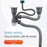 Tube d'évier Double en acier inoxydable – vue 2
