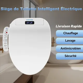 Siège de toilette intelligent bidet pour salle de bains : Siège…