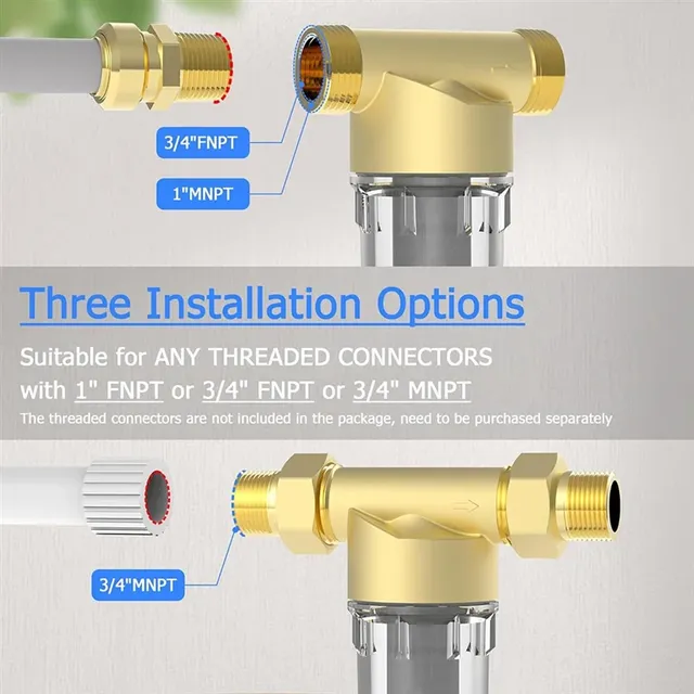 Filtre sédiments rotatif préfiltre domestique laiton… – vue 5