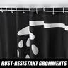 Rideau de douche noir et blanc – vue 4