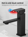 Mitigeur lavabo haut design contemporain chromé brillant… – vue 4