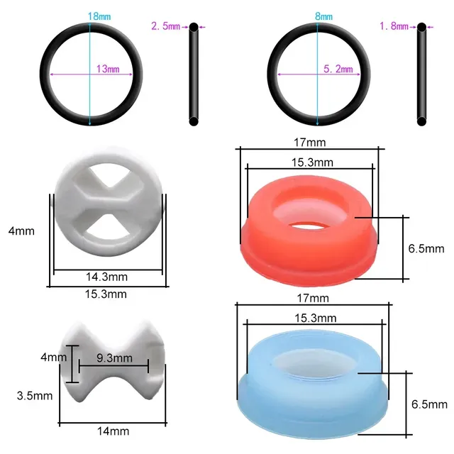 Kit remplacement cartouche robinet douze pièces… – vue 4