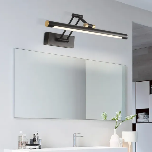 Miroir pliant phare LED salle de bain sans poinçonnage… – vue 2