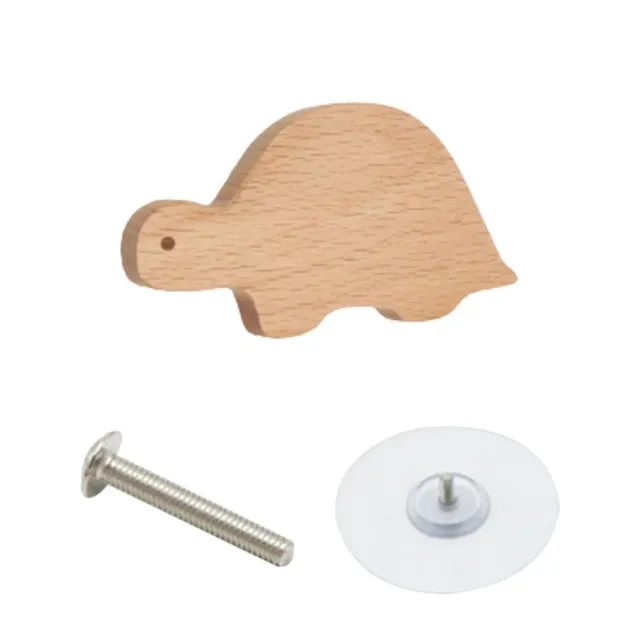 Lot vingt boutons meuble bois hêtre naturel formes… – vue 2