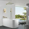 Ensemble de robinets de douche en or brossé – vue 2