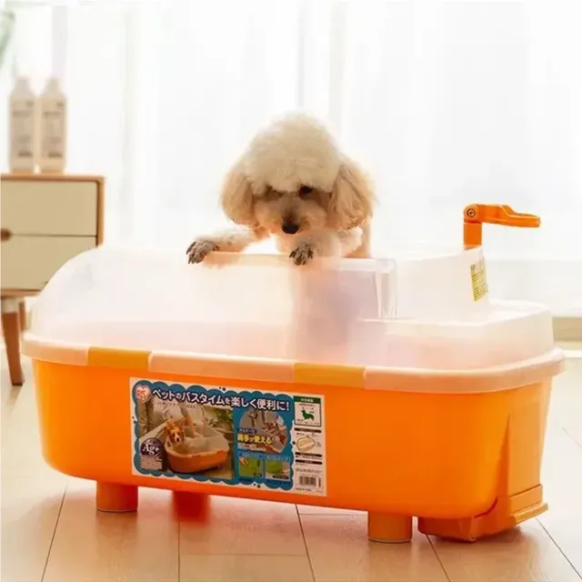 Baignoire portable animaux plastique durable ovale… – vue 2