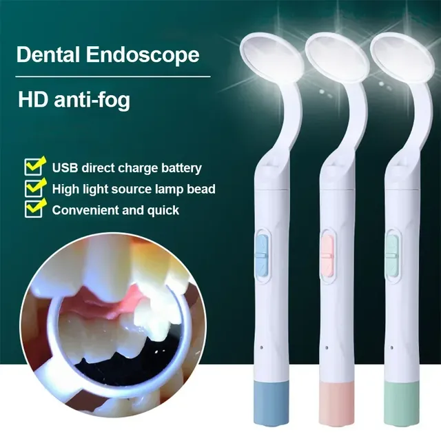 Miroir buccal dentaire à éclairage LED – vue 3