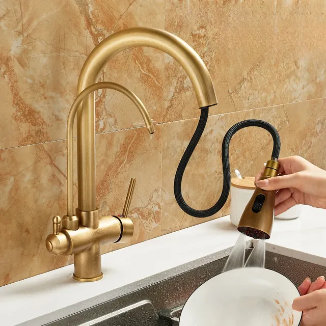 Robinet d'eau pure trois en un tout en cuivre – vue 3