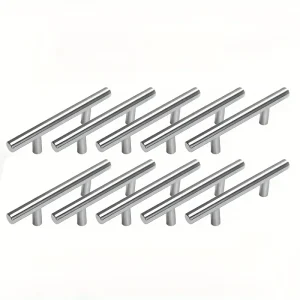 Paquet de 10 | Poignées d’armoire en nickel brossé – 5″ de longueur pour poignées de tiroir de maison et de cuisine, poignée d’armoire, quincaillerie de cuisine élégante. Paquet de 10 | Poignées d’armoire en nickel brossé – 5″ de longueur pour poignées de tiroir de maison et de cuisine, poignée d’armoire, quincaillerie de cuisine élégante.