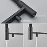Mitigeur cuisine monotrou bec haut col flexible noir mat… – vue 4