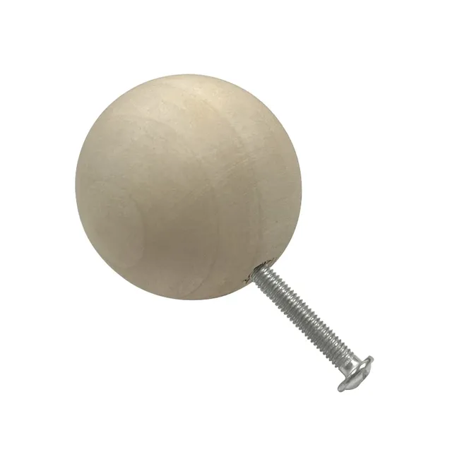 Boutons boule de bois-boutons de meubles ronds en bois… – vue 4