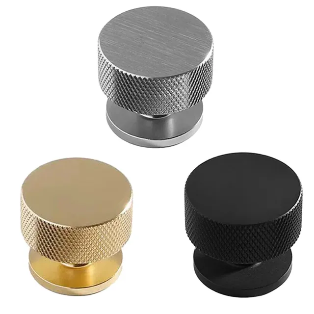 Bouton moleté aluminium noir mat argent brossé doré poli…