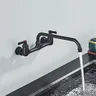 Bec d'évier utilitaire mural noir pour cuisine commerciale – vue 4
