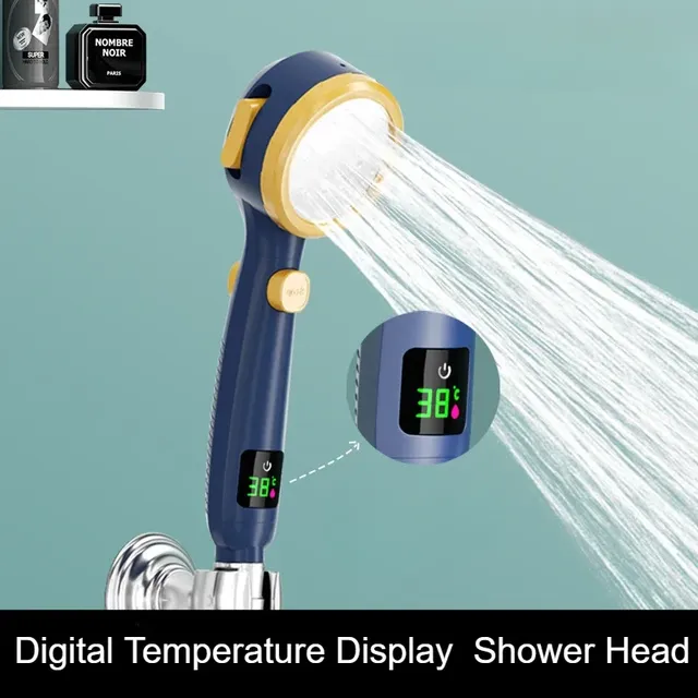 Pommeau de douche à affichage numérique de la température