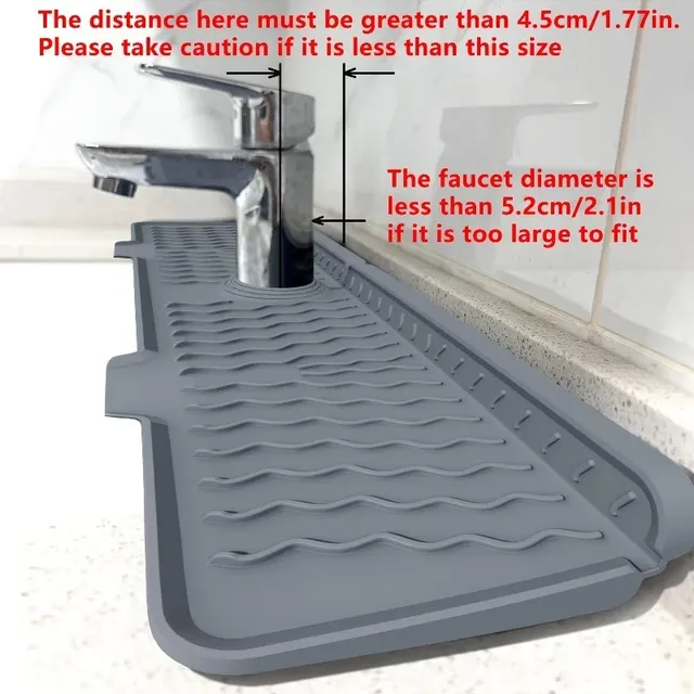 Tapis de vidange d'évier en Silicone pour robinet de… – vue 4
