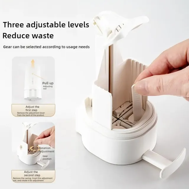 Distributeur mural savon compact plastique ABS blanc… – vue 4