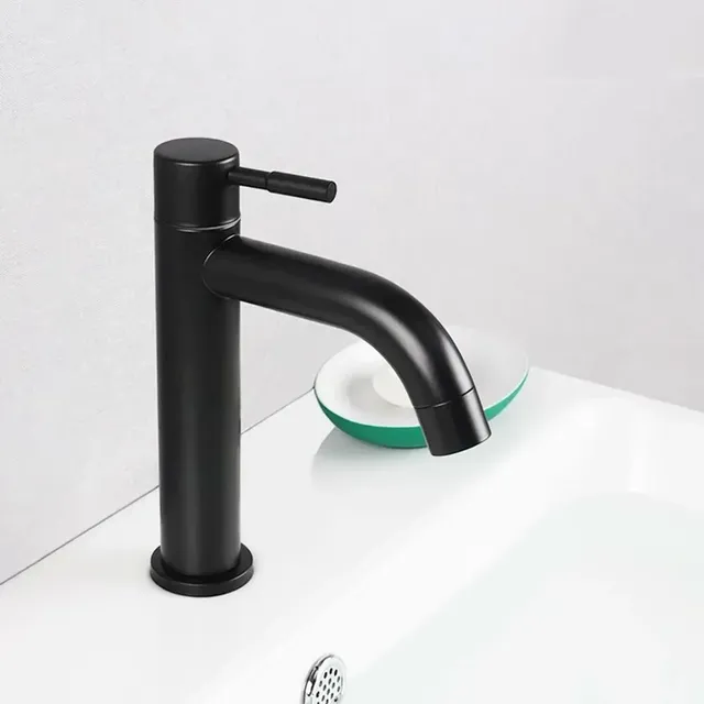 Robinet lavabo monocommande mitigeur acier inoxydable… – vue 6