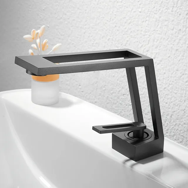 TOLM robinet de salle de bains de lavabo en laiton – vue 3