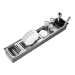 Évier de cuisine nano à base intégrée