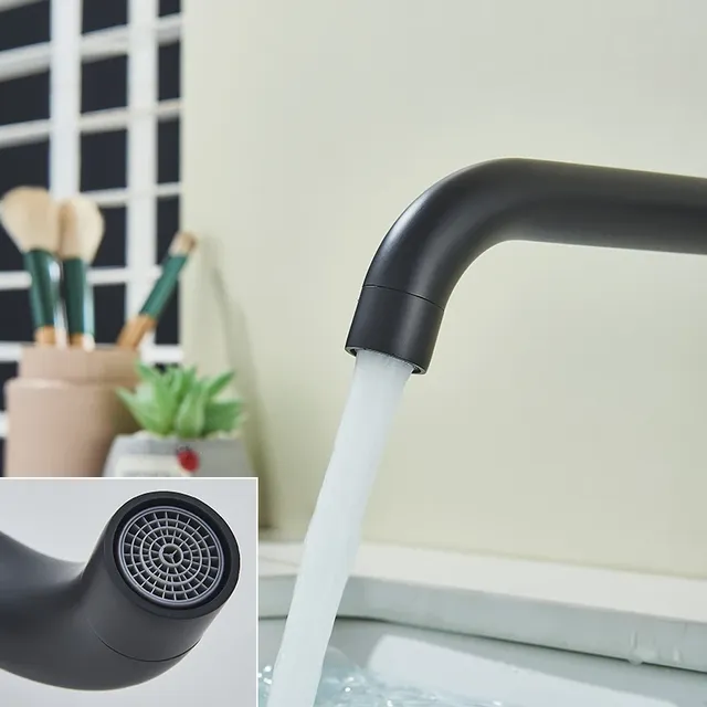 Robinet lavabo mural mitigeur monocommande bec rotatif… – vue 3