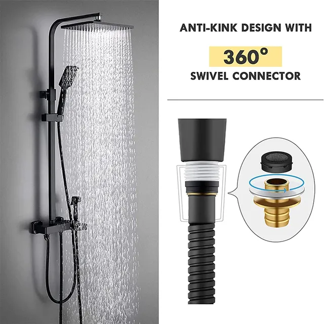 Tuyau douche flexible inoxydable 1m5 2m finitions… – vue 5
