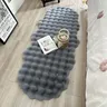 Tapis ovale en peluche doux – vue 6