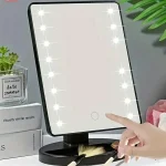Miroir de maquillage à 16 LED, Type de Table, miroir de beauté Portable simple face, dortoir d&rsquo;étudiants avec rangement rotatif de maquillage léger
