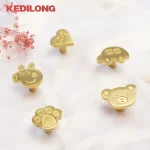 Bouton de chambre d&rsquo;enfant de dessin animé créatif, armoire à griffes de chat mignon, poignée de traction de tiroir en laiton massif