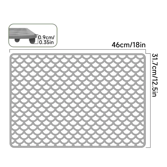 Tapis d'évier antidérapant en Silicone – vue 5