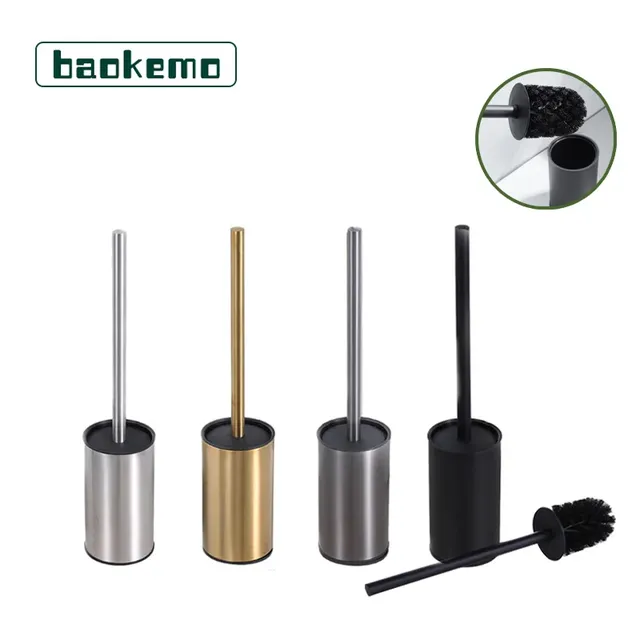 Brosse de toilette moderne en acier inoxydable