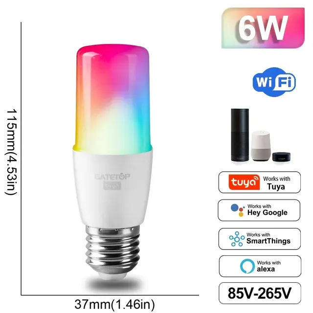 Bombilla inteligente Tuya Wifi/Bluetooth – vue 5