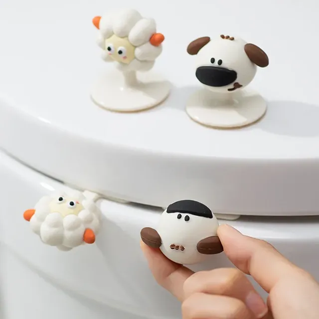 Poignée ventouse silicone souple design mignon vache… – vue 3