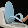 Siège toilette ovale allongé rembourré fermeture douce… – vue 5