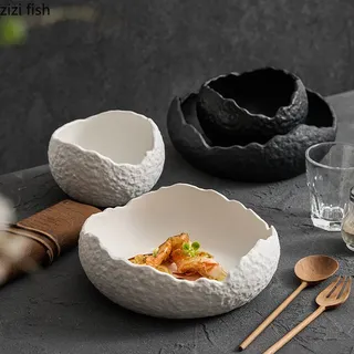 Filles à soupe en céramique irrégulière