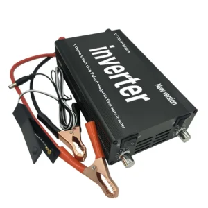 onduleur puissance continue 9999000W conversion 12VCC 220VCA ventilateur refroidissement protection surcharge courtcircuit alliage aluminium compact portable robuste noir