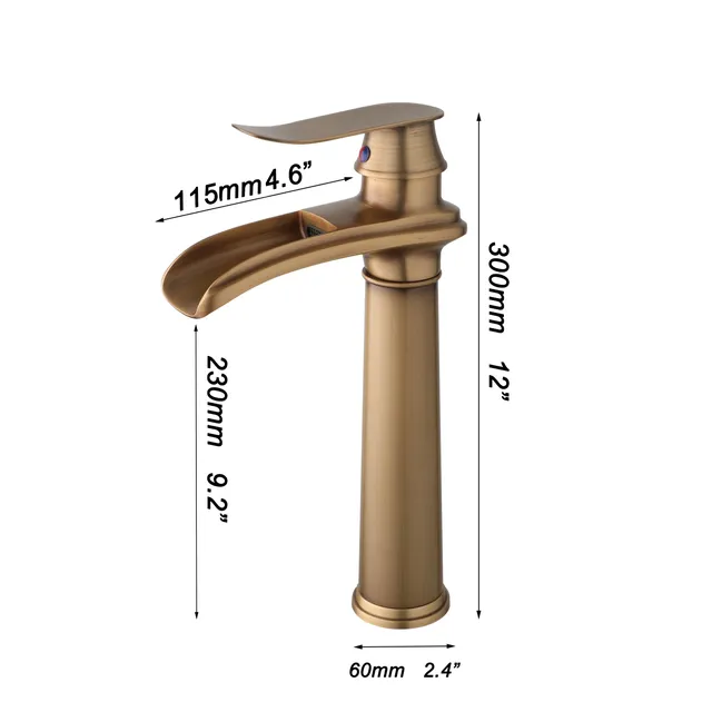 EllMAIDI-Robinet de Cascade en Laiton Antique – vue 7