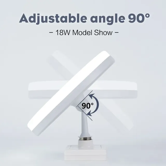 Ampoule LED E27 rotative en forme d'ovni – vue 3