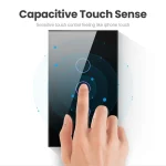 ELECT-Wifi interrupteur mural intelligent 3 gangs capteur tactile intelligent interrupteurs de lumière LED maison intelligente Alexa Google Home contrôle prise américaine